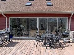 Custom glass patio doors by Great Lakes Glass