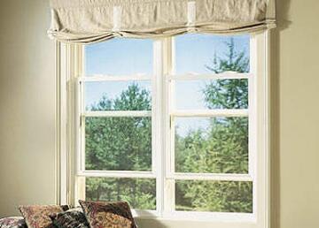 Custom double-hung house windows installed by Great Lakes Glass